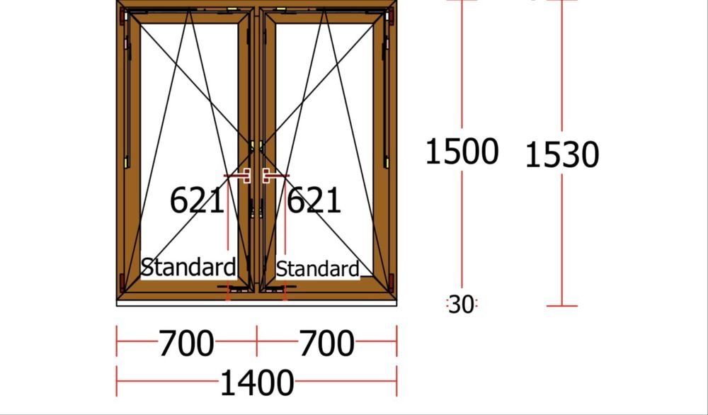 Geamuri PVC second hand de vanzare