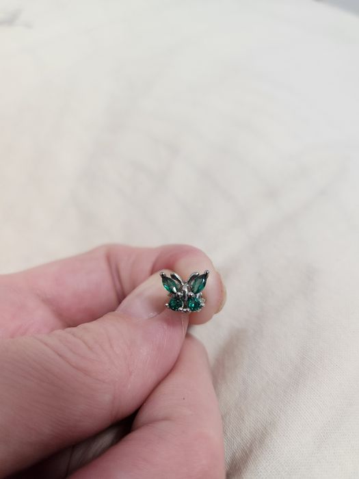 Сребърни обеци с кубични цирконии