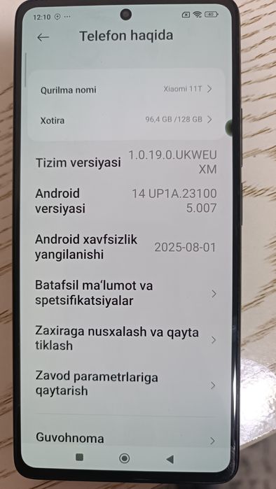 XIAOMI 11T 5g 8/128