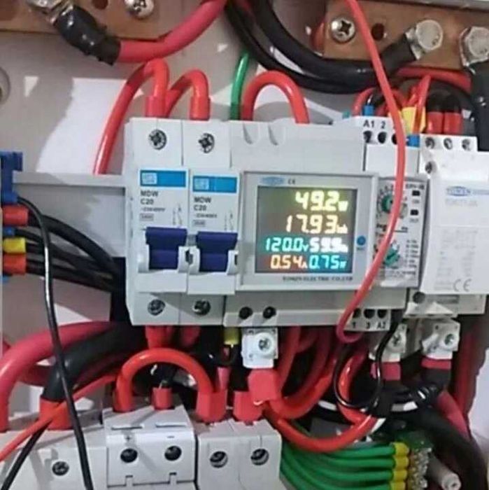 Контролен електромер за DIN шина TOMZN 100A