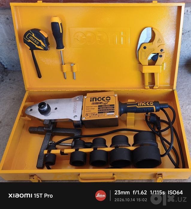 Паяльная утюг для пайки ПЭ труб Ingco 1500W