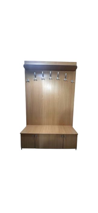 Cuier hol din PAL cu bancă și dulap – stare foarte bună