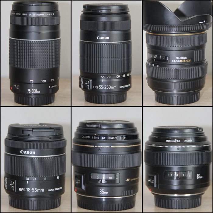 Canon объективы разные
