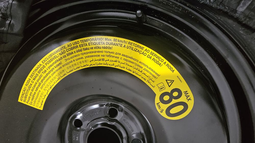 Roata de rezervă slim T 125/70 R18