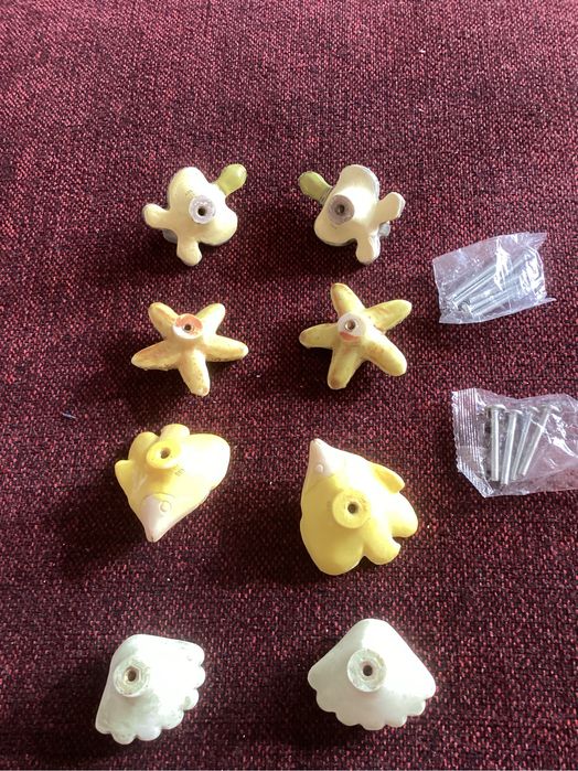 Set 8 buc butoni (maner) mobila din ceramica (piatra)