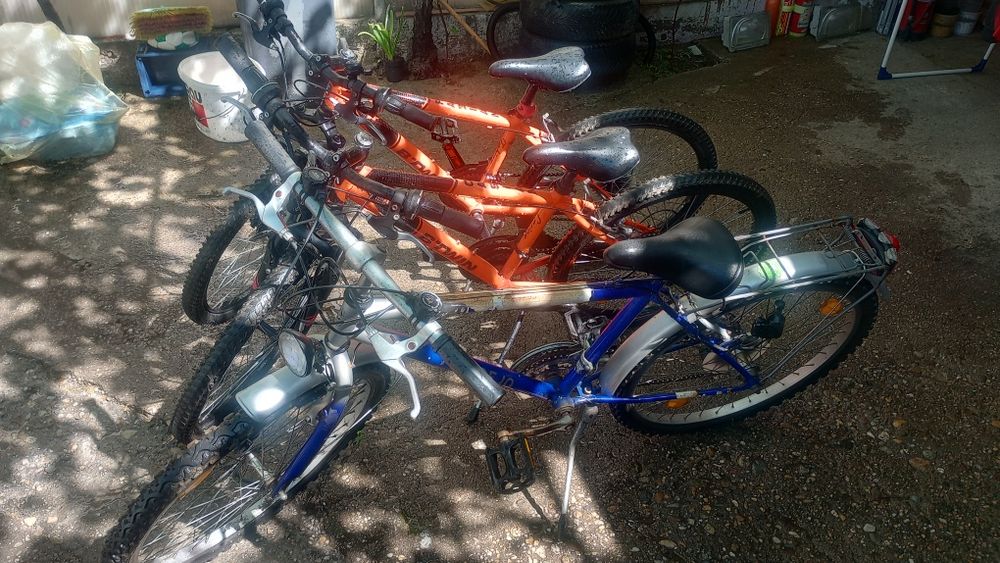 Trei biciclete pt. copii 9-12 ani aproximativ mărime "24