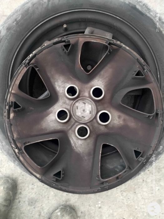 Jantă structurata r16 Renault și capace roti Opel Volkswagen Renault