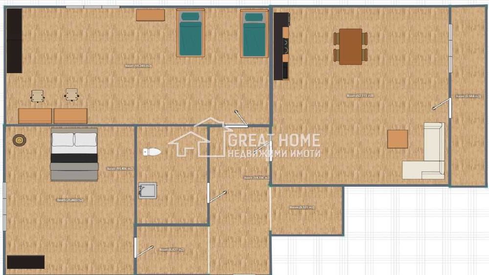 Продава се Тристаен апартамент в Търговище, Център - 92 кв.м за 693 €/кв.м - Снимка #11