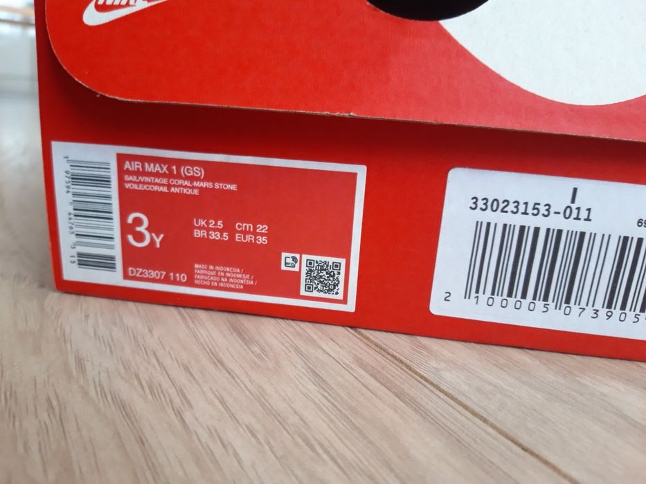 Nike air max 1, номер 35