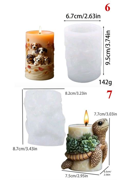 Неизползвани силиконови форми / молдове