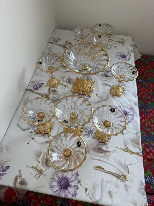 Набор посуда богема из 11 предметов ваза для фруктов  сладостей  и оре