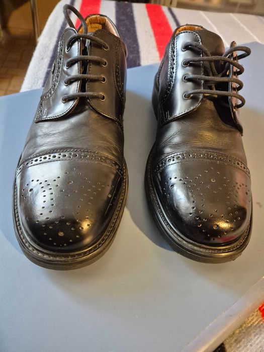 Ocazie ! Pantofi barbatesti de tip Oxford piele naturala, brand K.N.K, marime 46, noi