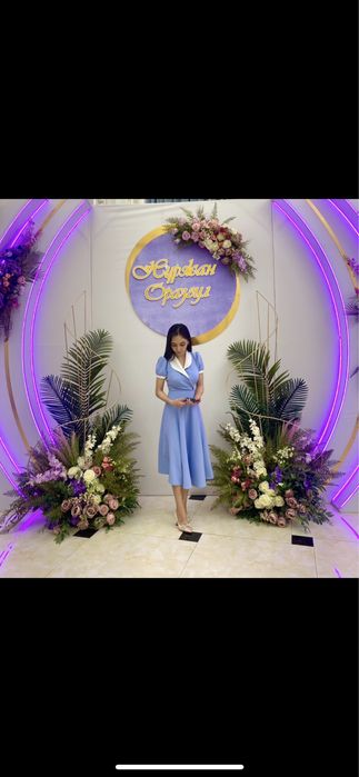 Продам голубое платье