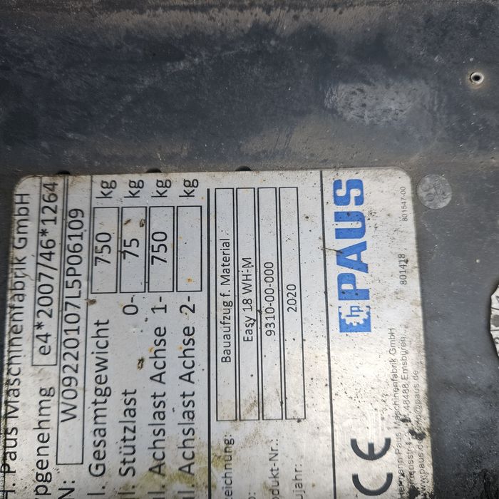 Продава се подемник на немската фирма Paus, модел EASY 18 WH-M – перфе