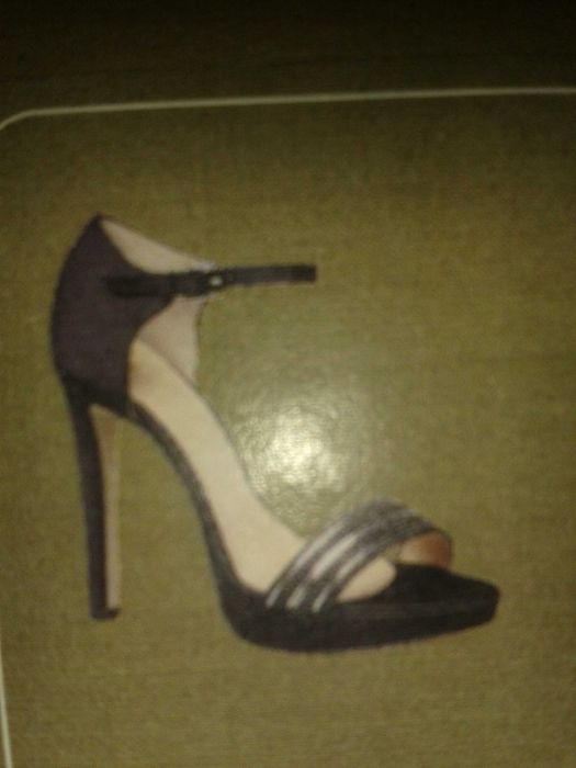 Sandale/Pantofi BATA, negri cu strasuri, superbi TRANSPORT GRATUIT