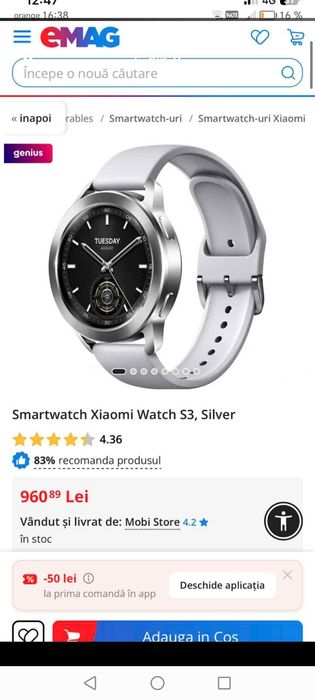 Xiaomi Watch S3 silver