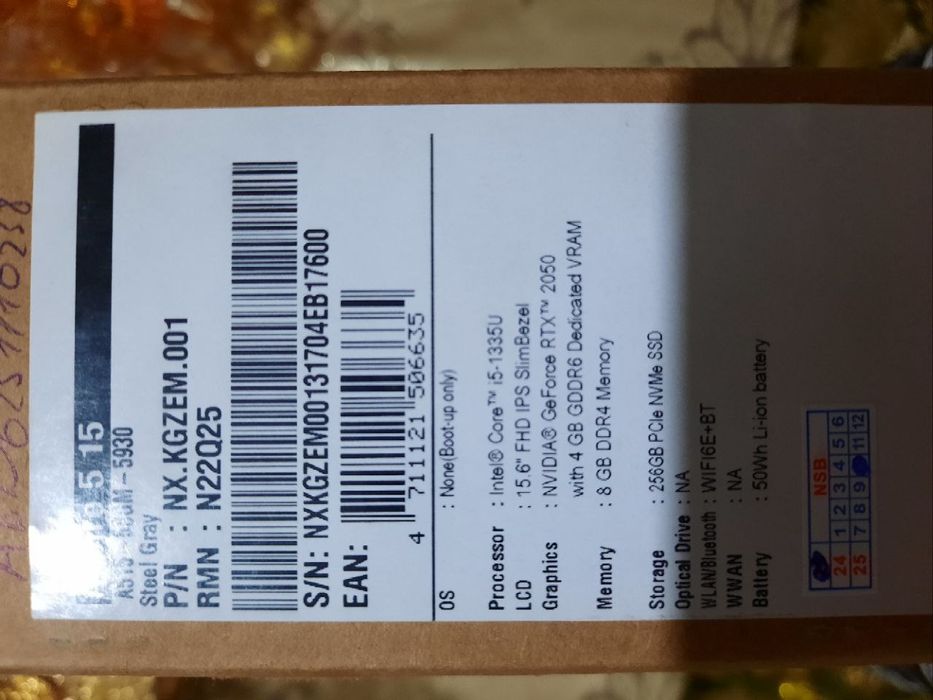 Acer Aspire 5 i5-1335u Rtx 2050