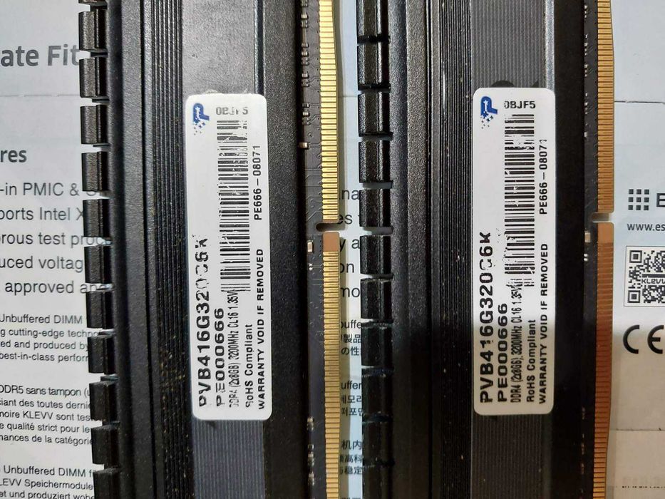 16GB 3600Mhz, 3200Mhz, CL16, DDR4 - Corsair, Thermaltake, Patriot