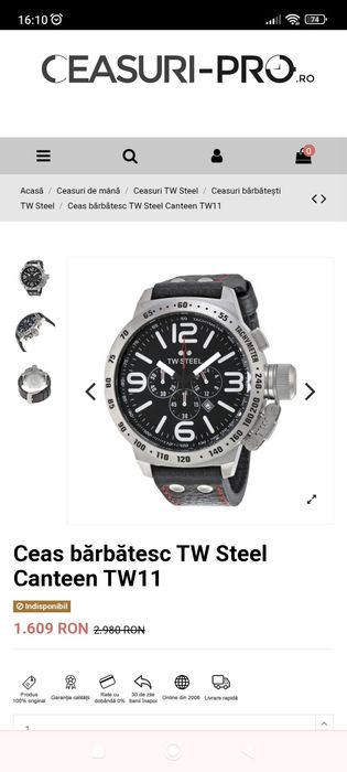 Ceas TW Steel cronograf