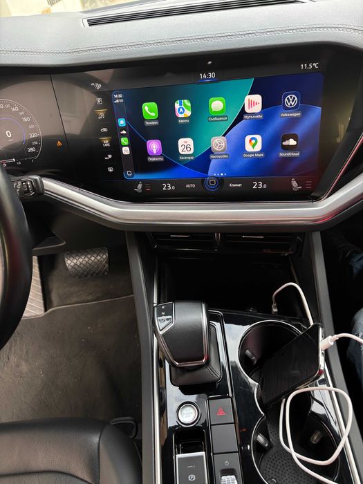 VW Touareg Full Screen Apple CarPlay Android Auto Цял Екран Разпъване