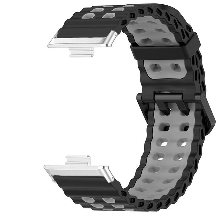 Huawei Watch Fit 3 4 4 Pro / MARINE Двуцветна силиконова каишка