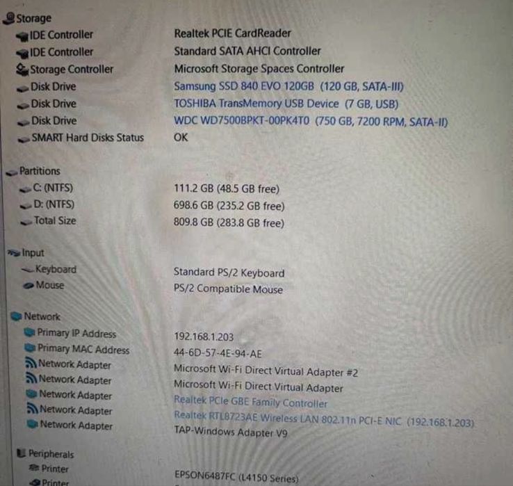 Laptop Maguay MyWay P-1502m ecran Full HD 15,6”, procesor Intel i7-2630QM, 16 GB RAM DDR3, SSD Samsung 128 GB + HDD WD 750 GB