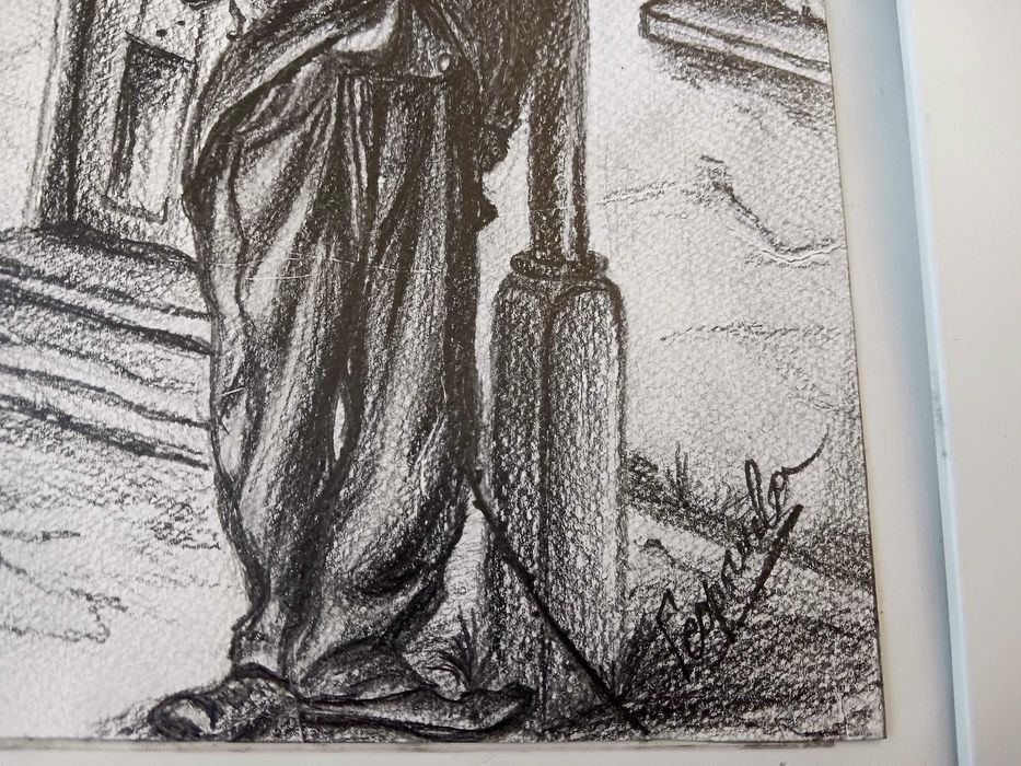 Картина -Графика "Чарли Чаплин"