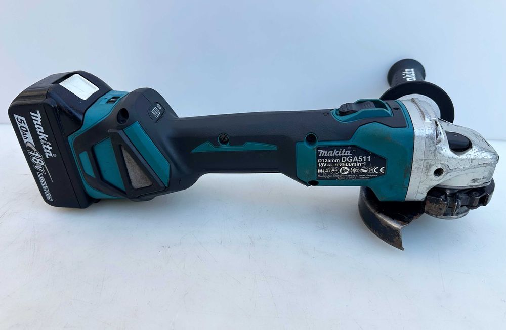 Makita DGA511 - Безчетков ъглошлайф с потенциометър 2x18V 5.0Ah