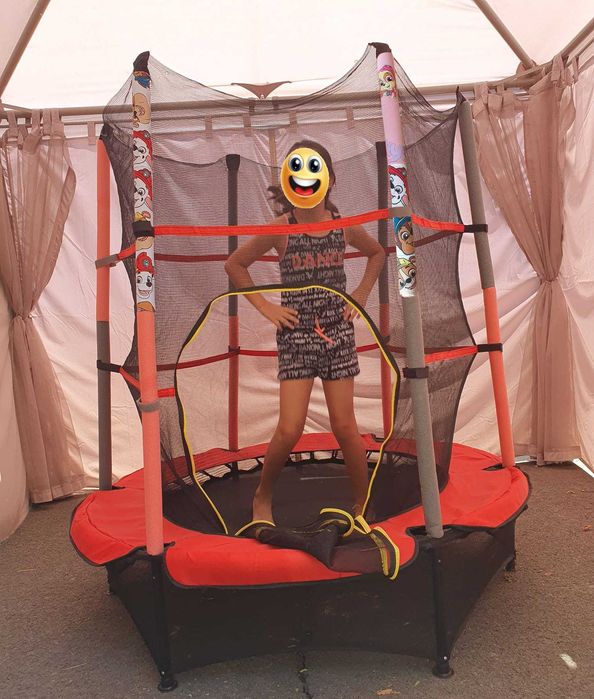 Trambulină Paw Patrol pt băieți/fete cu elastice bungee