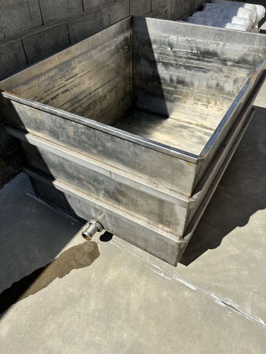 Вана от неръждавейка за вода/мялко