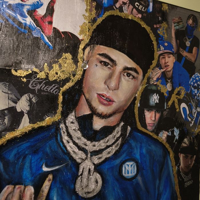 Tablou handmade Rondodasosa rapper canvas