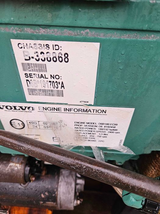 De vanzare motor Volvo D6B180 — poza 7