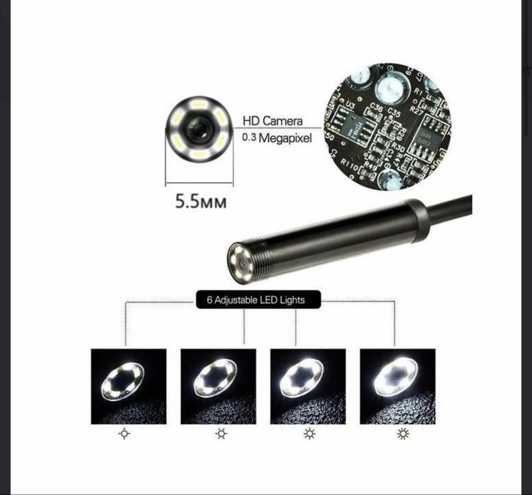Camera endoscop 5.5mm USB-C 5m