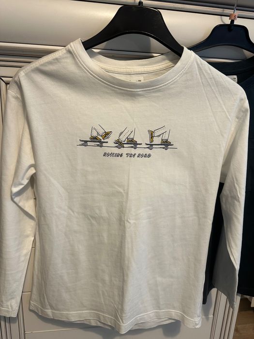 Bluze Zara, set de 2, alb si verde inchis