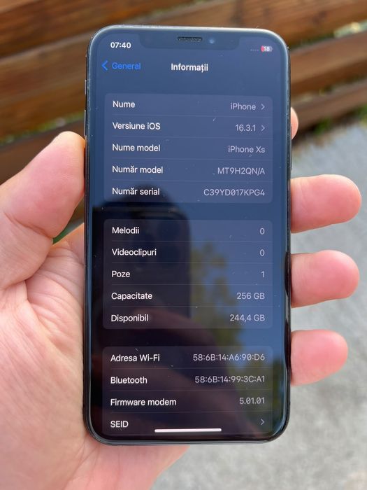 Iphone xs 256gb impecabil, IOS ideal pt jailbreak