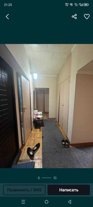 Паркентский базар Квартира 2 комнатная, удобная планировка на втором э