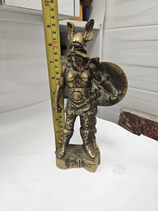 Statueta bronz plin războinic Gal/ viking