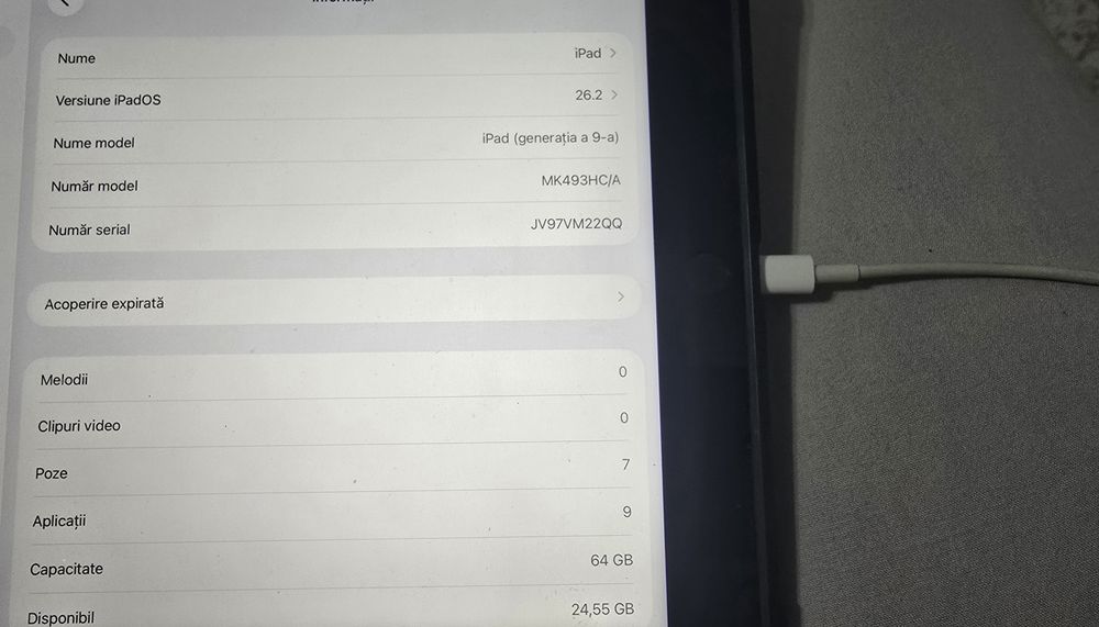 Vand tableta apple ipad 9