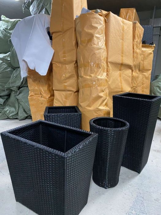 Кашпа за цветя,Ратанова кашпа,Саксия,Външна кашпа,мебел,луксозна