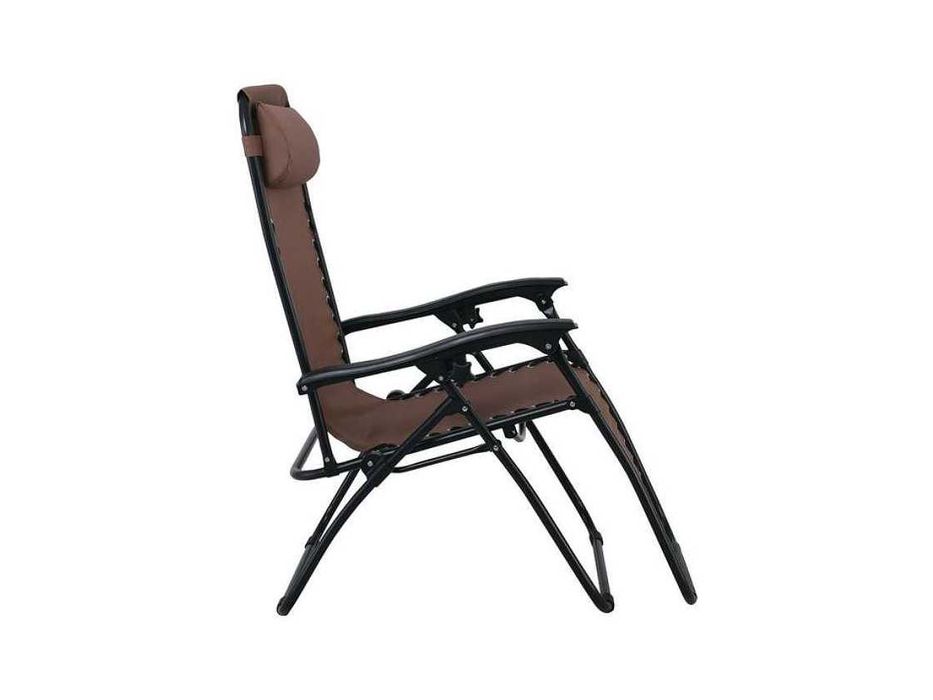 Градински сгъваем шезлонг с възглавница до 150 кг