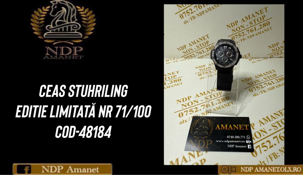 NDP Amanet Braila Ceas Barbatesc Stuhriling (48184)