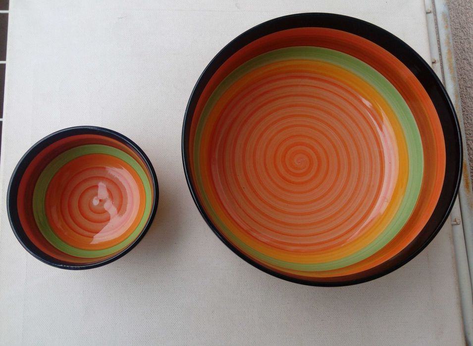 Лот шарени паници - купи подходящи за микровълнова