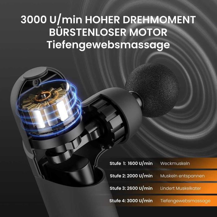 Mini pistol de masaj Mebak Pistol,negru,sigilat