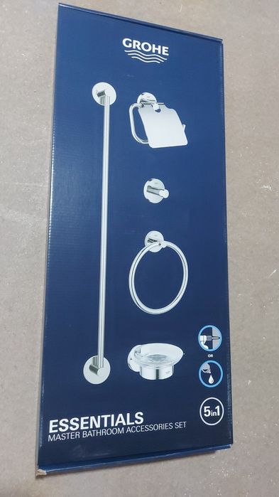 GROHE Essentials Cube Набор аксессуаров 5в1. Бренд GROHE. Германия!