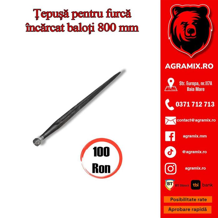 Tepusa furca incarcat baloti, bucsa de sudura, Agramix noi