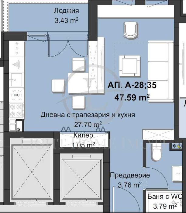 Продава се Едностаен апартамент в Пловдив, Христо Смирненски - 57 кв.м за 1527 €/кв.м - Снимка #10