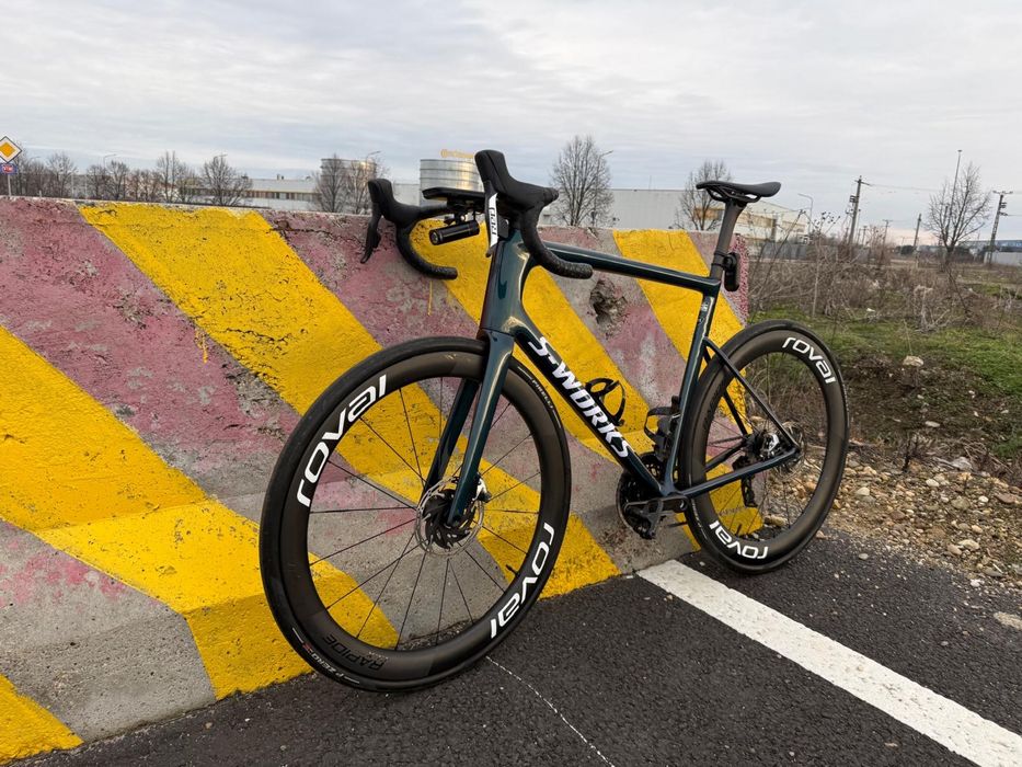 Vand / schimb S Works Tarmac SL8 Specialized cu SRAM RED AXS POWERMETER, Roval 65-55 full ceramic