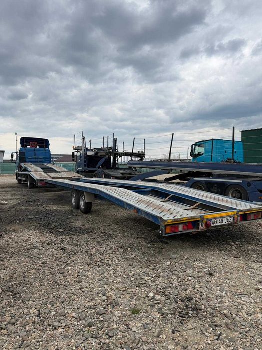 Camion transport auto 4 pozitii MAN TGL 8.220 2010 Euro5 + remorcă transport auto 2014