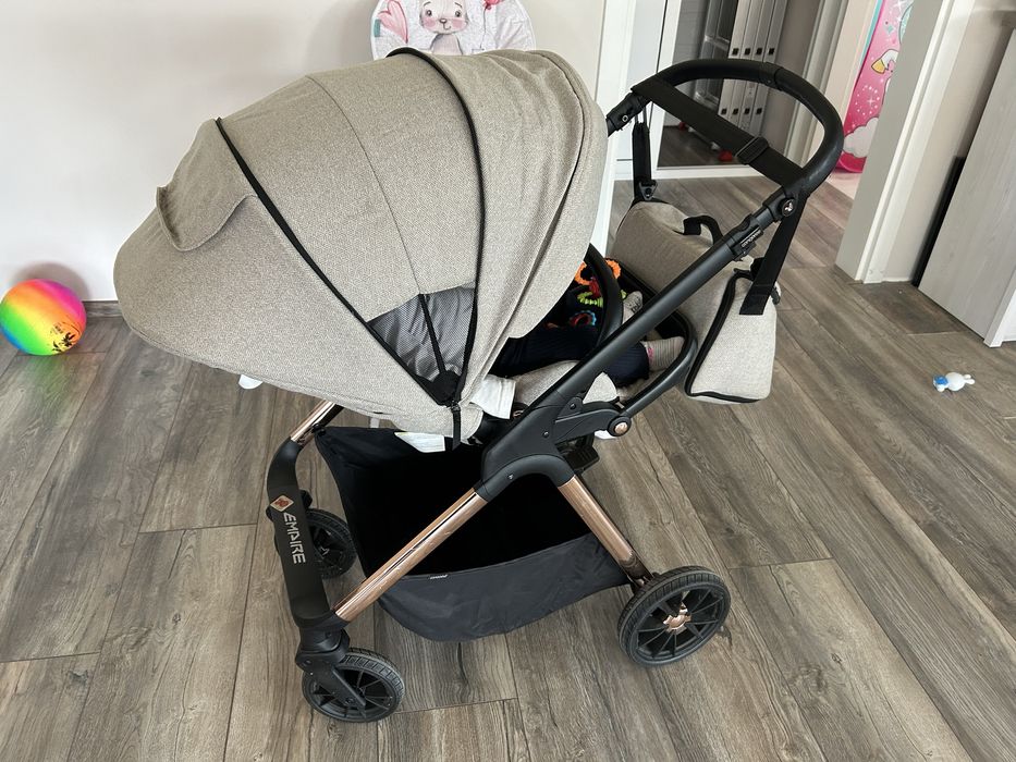 Комбинирана детска количка EMPIRE 3В1 БЕЖОВ