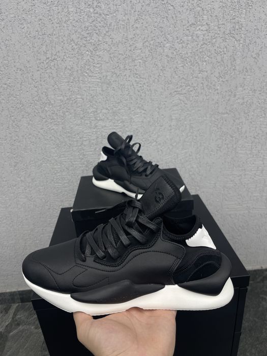 Y-3 Kaiwa din piele Negri